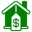 Icon representing rental income generation from a garden suite property